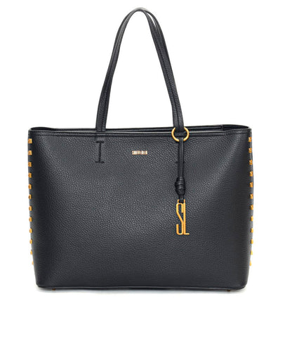 Bolsa Shopper Santa Lolla Preta Alça Ombro