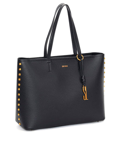 Bolsa Shopper Santa Lolla Preta Alça Ombro