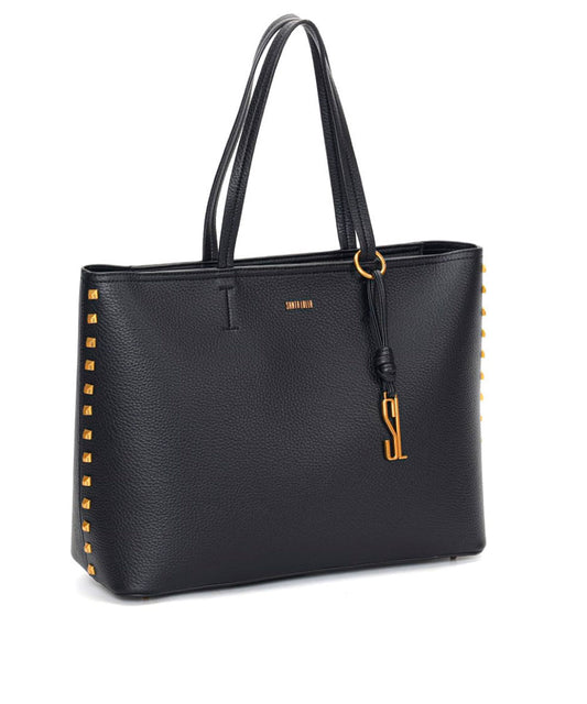 Bolsa Shopper Santa Lolla Preta Alça Ombro