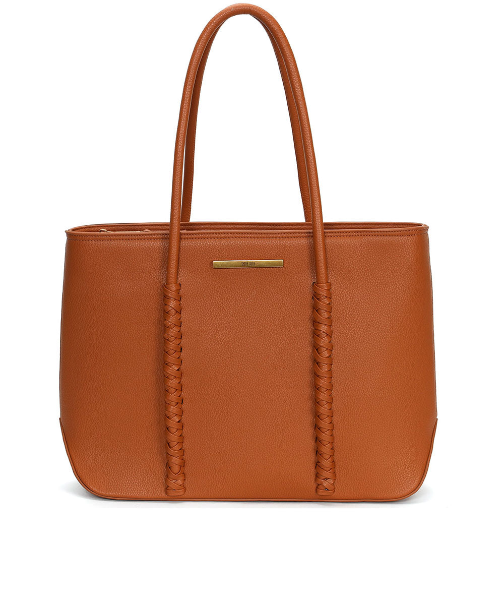 Bolsa Shopper Santa Lolla Santa Lolla Cognac Grande