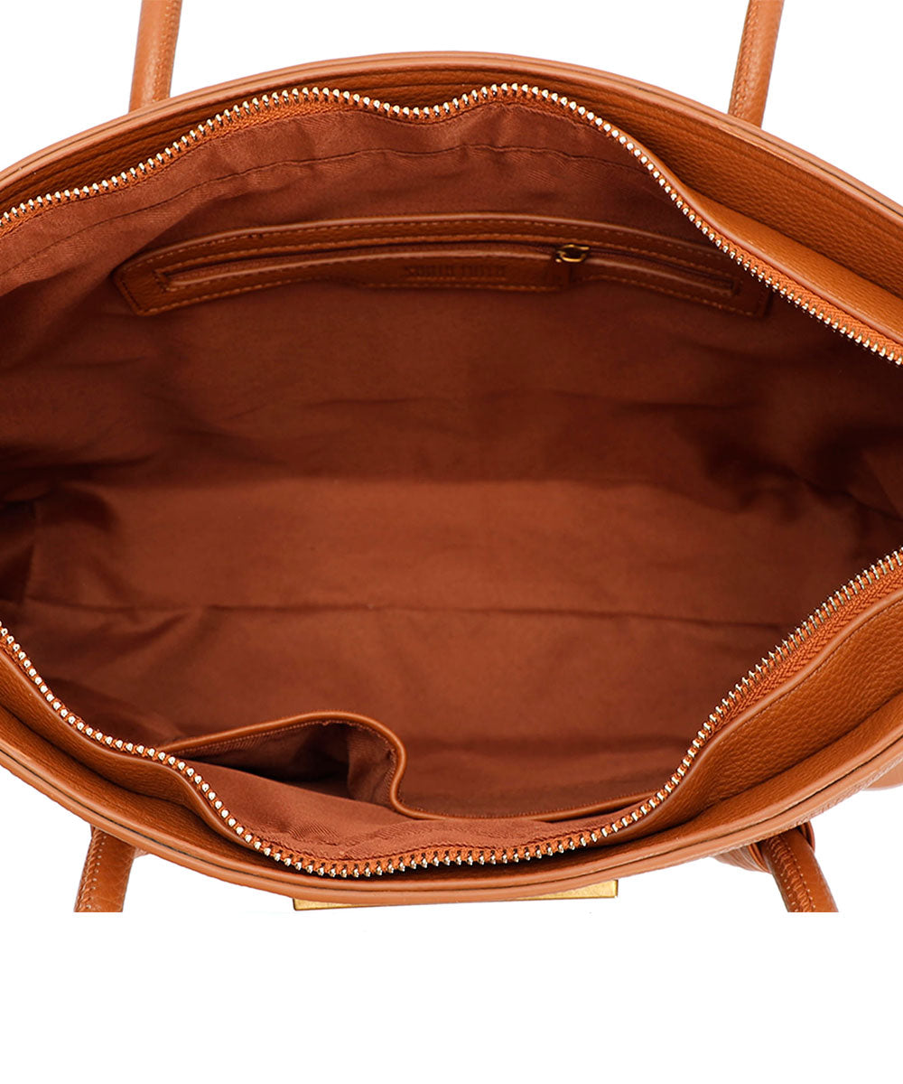 Bolsa Shopper Santa Lolla Santa Lolla Cognac Grande
