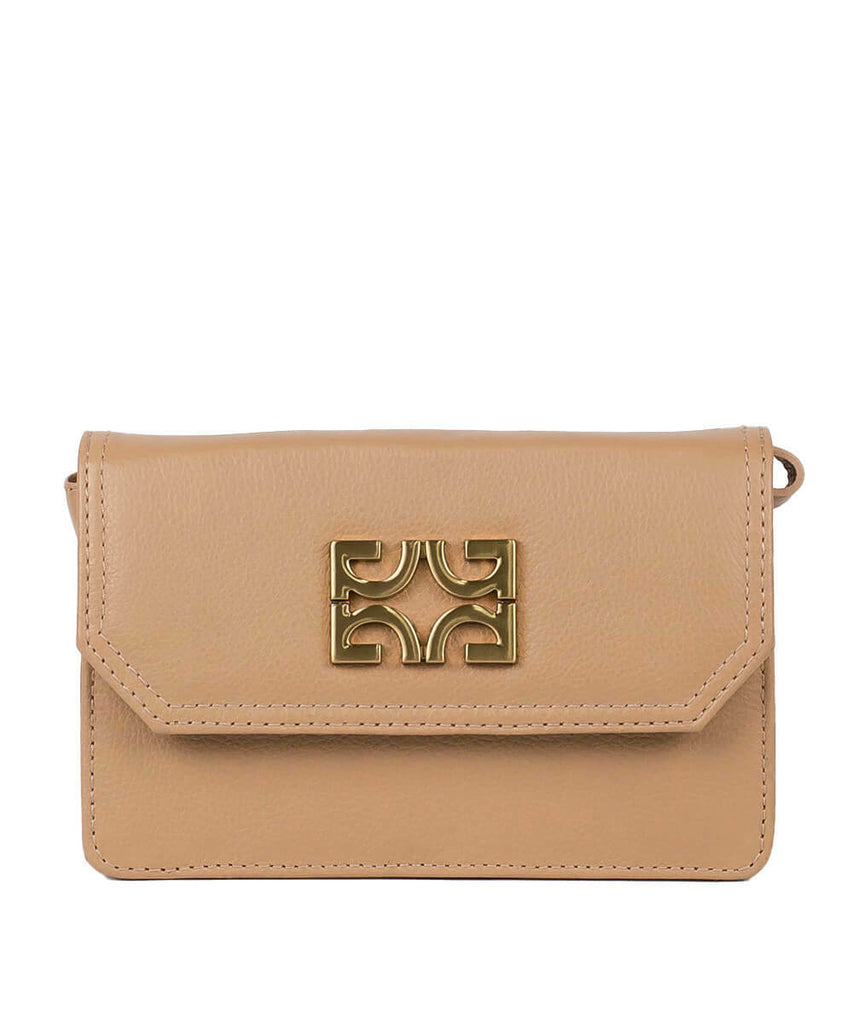 Bolsa Tiracolo Degalls Nude Couro Floater