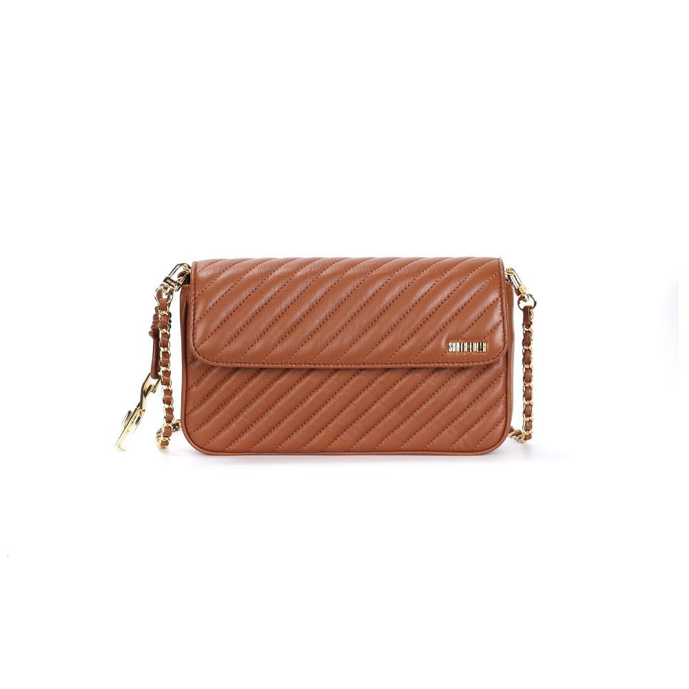 Bolsa Tiracolo Santa Lolla Caramelo Matelassê