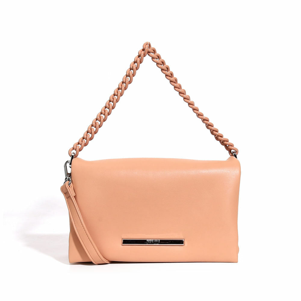 Bolsa Tiracolo Santa Lolla Nude Alça Correntes