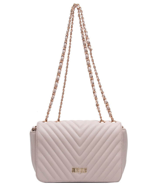 Bolsa Tiracolo Santa Lolla Off White Alça Correntes