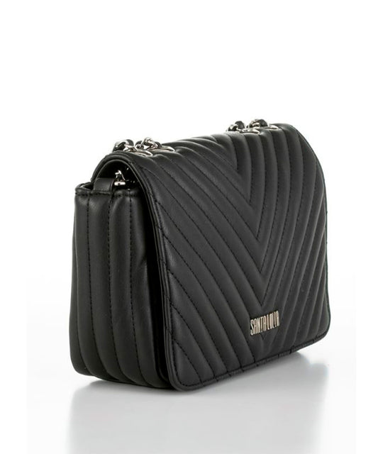 Bolsa Tiracolo Santa Lolla Preta Alça Correntes