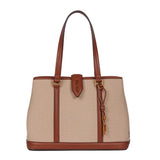 Bolsa Tote Bege Com Caramelo Santa Lolla