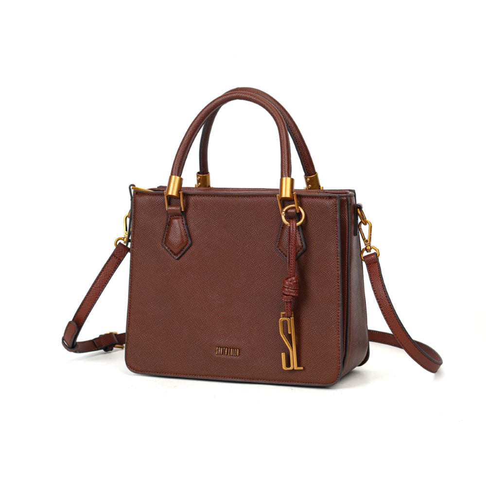 Bolsa Tote Marrom Santa Lolla Duas Alças