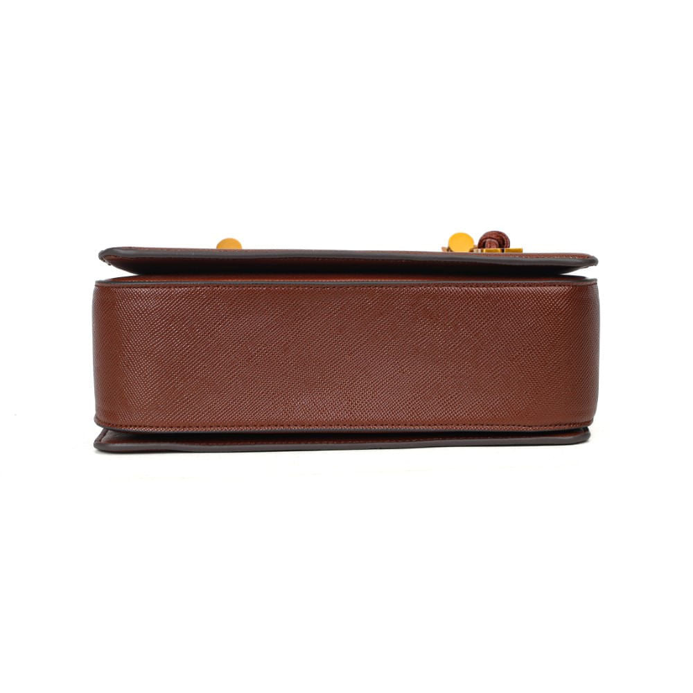 Bolsa Tote Marrom Santa Lolla Duas Alças