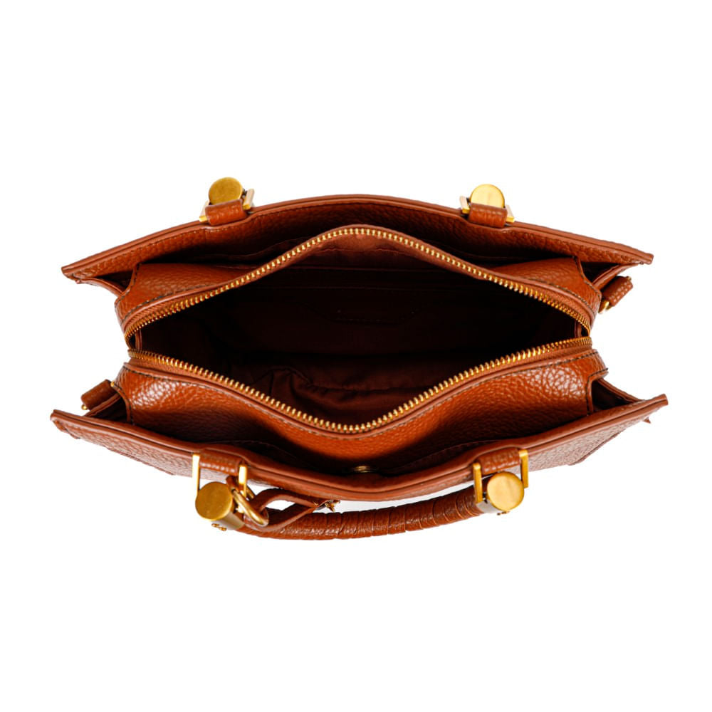 Bolsa Tote Média Santa Lolla Caramelo Alça Transversal