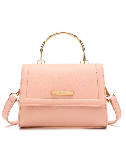 Bolsa Tote Pequena Santa Lolla Nude Rosado