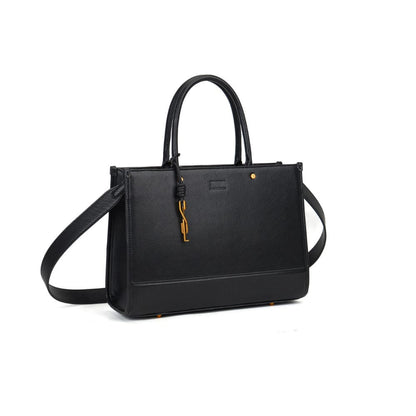 Bolsa Tote Preta Duas Alças Santa Lolla