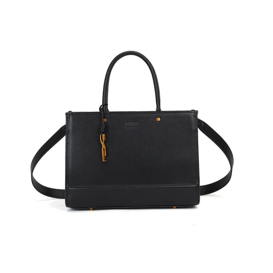 Bolsa Tote Preta Duas Alças Santa Lolla