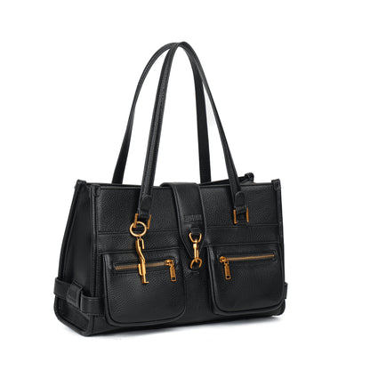 Bolsa Tote Preta Santa Lolla Alça De Ombro