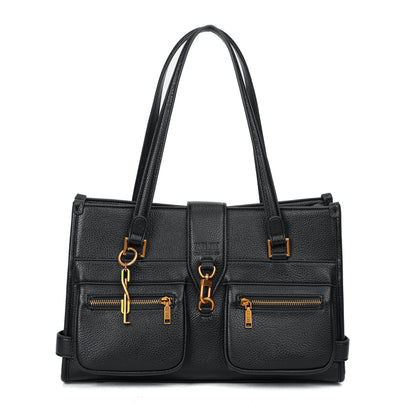 Bolsa Tote Preta Santa Lolla Alça De Ombro