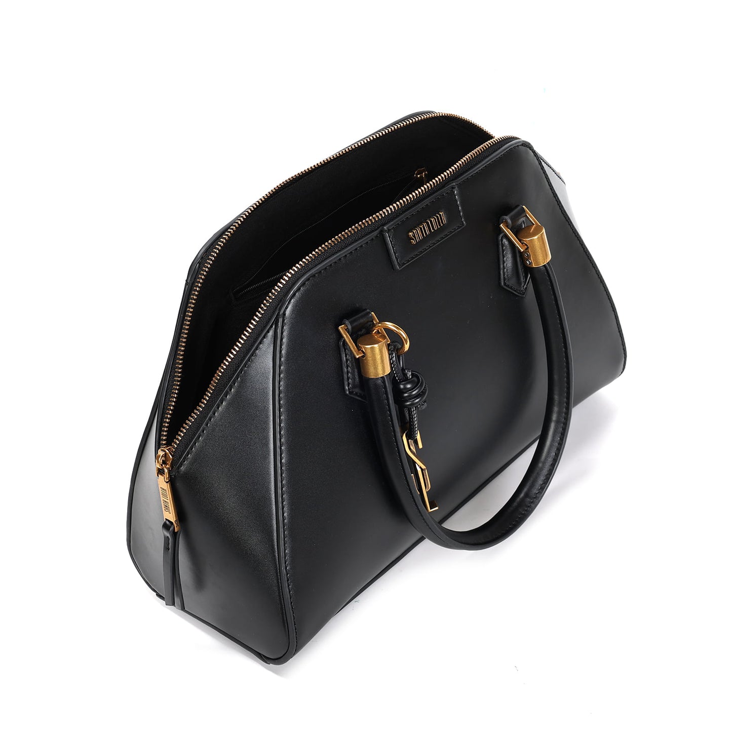 Bolsa Tote Preta Santa Lolla Alca Dupla