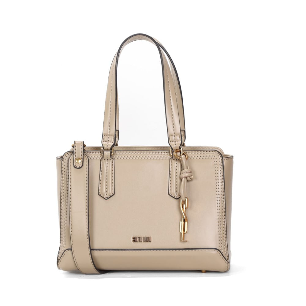 Bolsa Tote Santa Lolla Bege Duas Alças