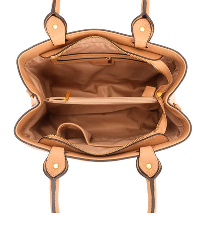 Bolsa Tote Santa Lolla Caramelo Alça Dupla Transversal