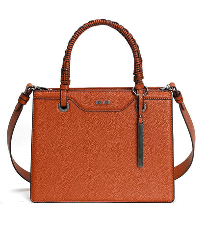 Bolsa Tote Santa Lolla Marrom Alça Transversal