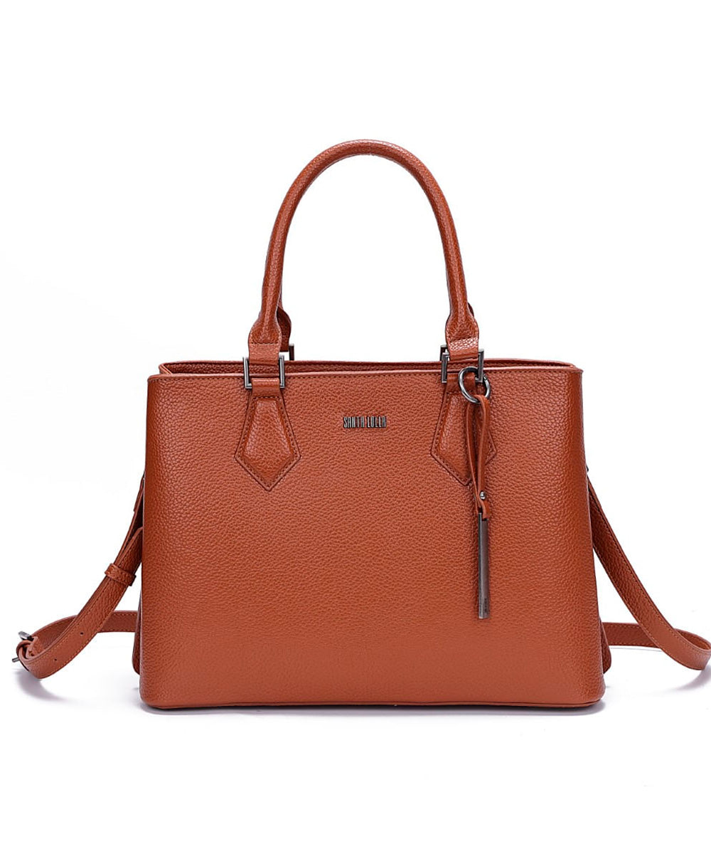 Bolsa Tote Santa Lolla Marrom Transversal
