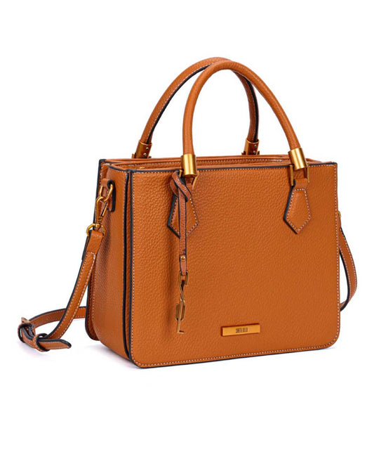 Bolsa Tote Santa Lolla Marrom Transversal