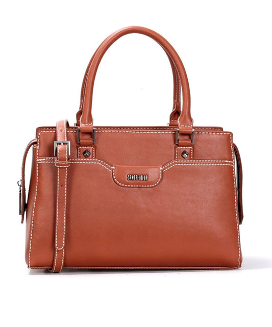 Bolsa Tote Santa Lolla Marrom Transversal