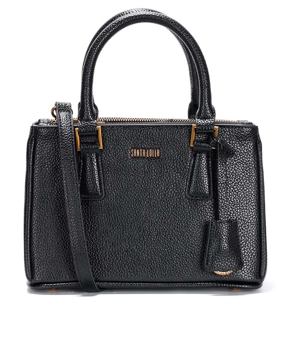 Bolsa Tote Santa Lolla Média Duas Alças Preta