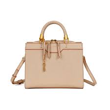 Bolsa Tote Santa Lolla Nude Borda Caramelo Duas Alças