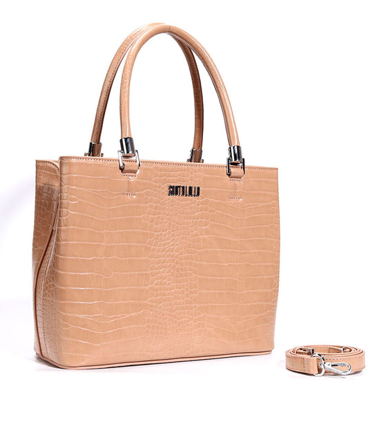 Bolsa Tote Santa Lolla Nude Brilho