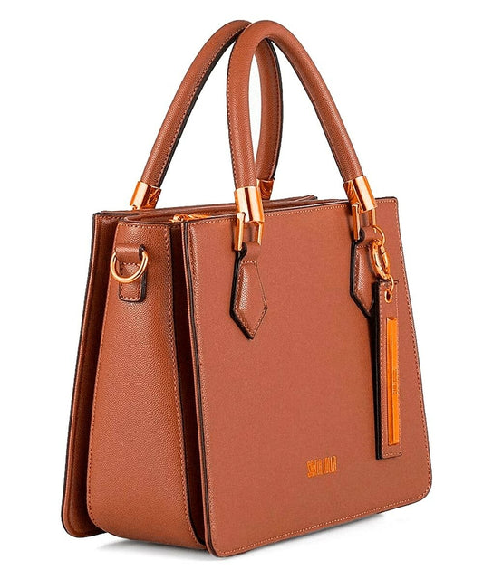 Bolsa Tote Santa Lolla Nude Estruturada Alça Tiracolo