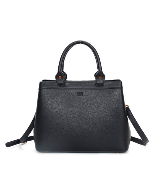 Bolsa Tote Santa Lolla Preta Alça Dupla Transversal