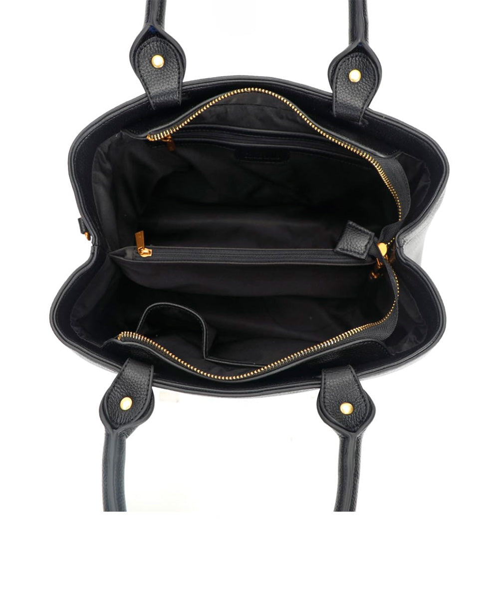 Bolsa Tote Santa Lolla Preta Alça Dupla Transversal