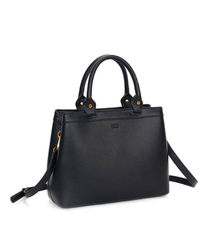 Bolsa Tote Santa Lolla Preta Alça Dupla Transversal