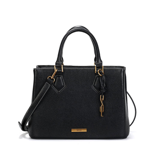 Bolsa Tote Santa Lolla Preta Alça Dupla