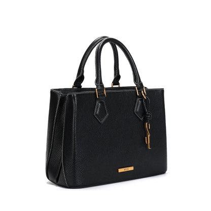 Bolsa Tote Santa Lolla Preta Alça Dupla