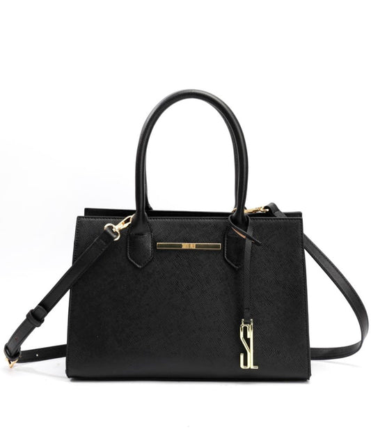 Bolsa Tote Santa Lolla Preta Alça Transversal