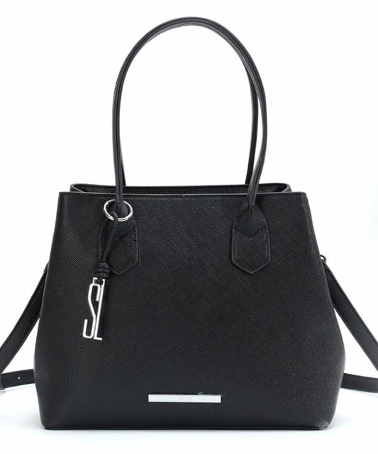 Bolsa Tote Santa Lolla Preta Alça Transversal