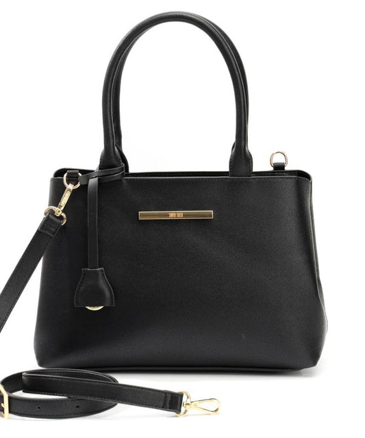 Bolsa Tote Santa Lolla Preta Caviar