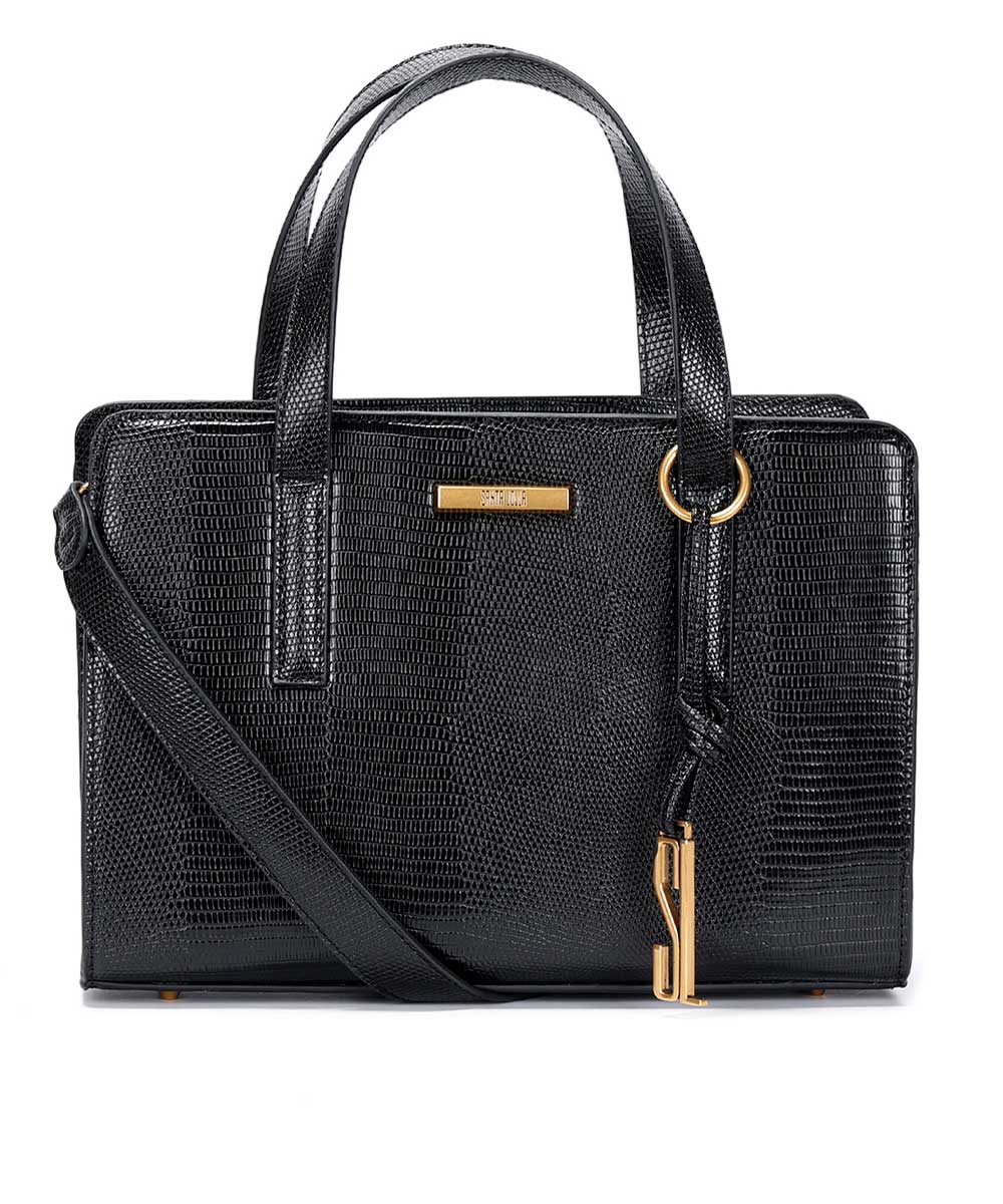 Bolsa Tote Santa Lolla Preta Chaveiro