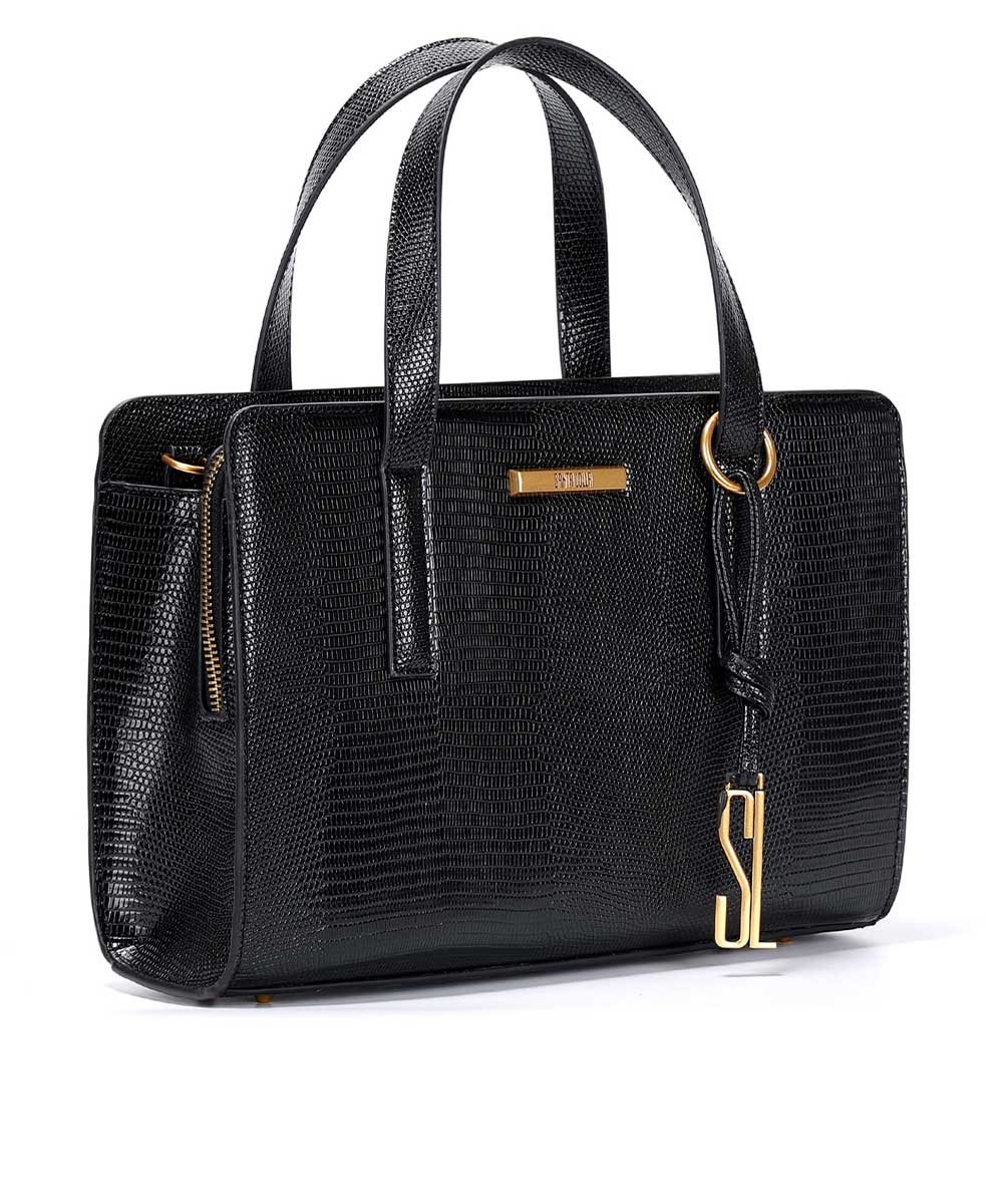 Bolsa Tote Santa Lolla Preta Chaveiro