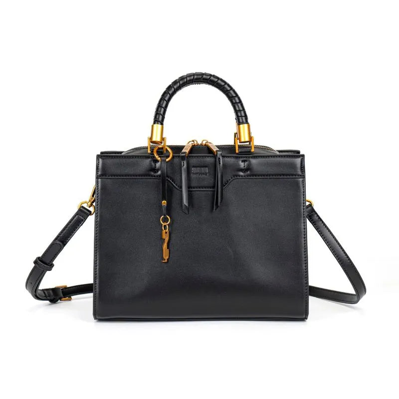 Bolsa Tote Santa Lolla Preta Duas Alças