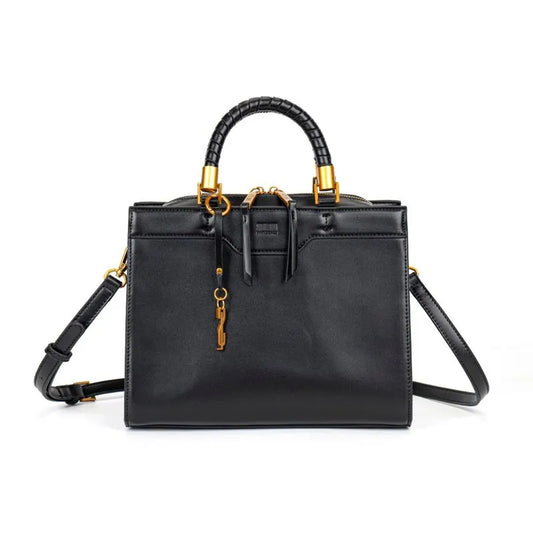 Bolsa Tote Santa Lolla Preta Duas Alças