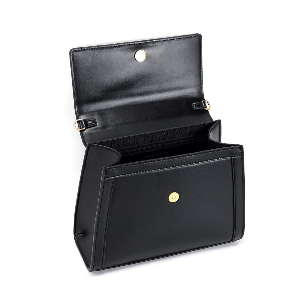 Bolsa Tote Santa Lolla Preta Duas Alças