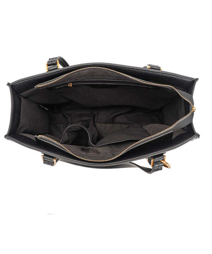 Bolsa Tote Santa Lolla Preta Quadrada Alça Ombro