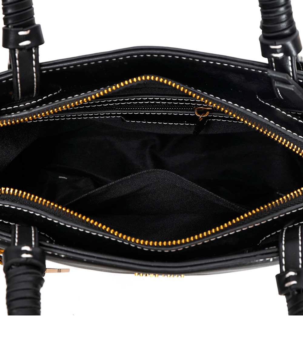 Bolsa Tote Santa Lolla Preto Alça Transversal