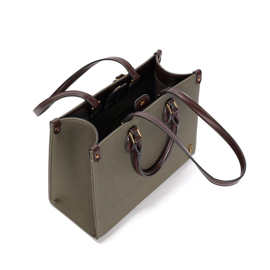 Bolsa Tote Santa Lolla Verde Canvas Duas Alças