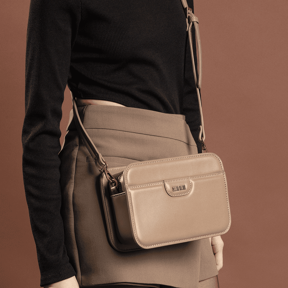 Bolsa Transversal Cinza Santa Lolla