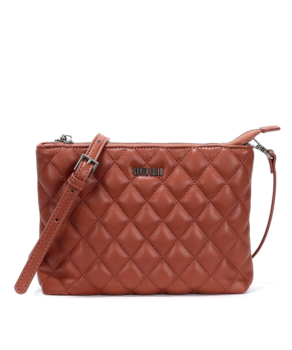 Bolsa Transversal Marrom Cinamon Matelassê