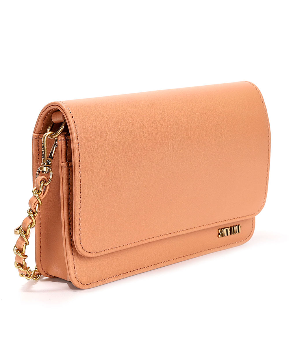Bolsa Transversal Marrom Cognac Correntes