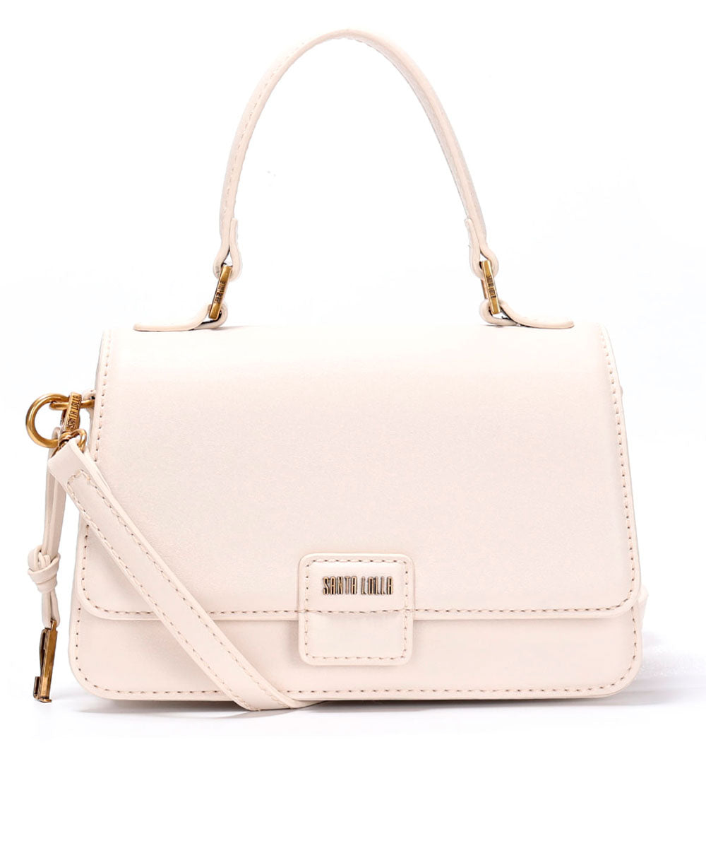 Bolsa Transversal Off White Santa Lolla Pesponto